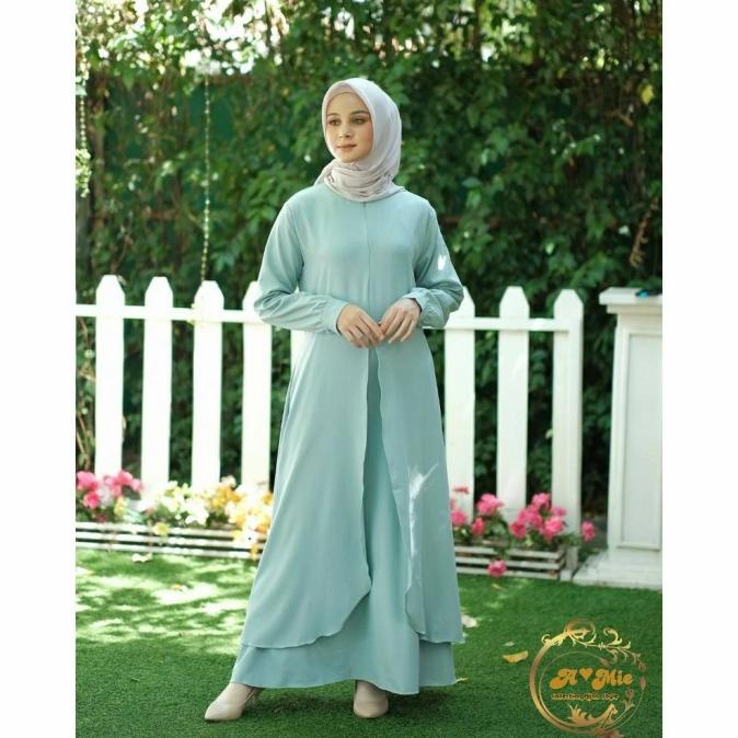 Baju Gamis Syari Wanita Dress Cewek Busana Muslim Muslimah Modern