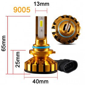 PHELENSEYE Lampu Mobil Headlight LED 9005 DOB 80W 5000 Lumens 2 PCS - Golden