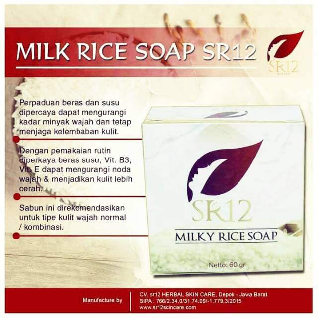 Milk rice soap