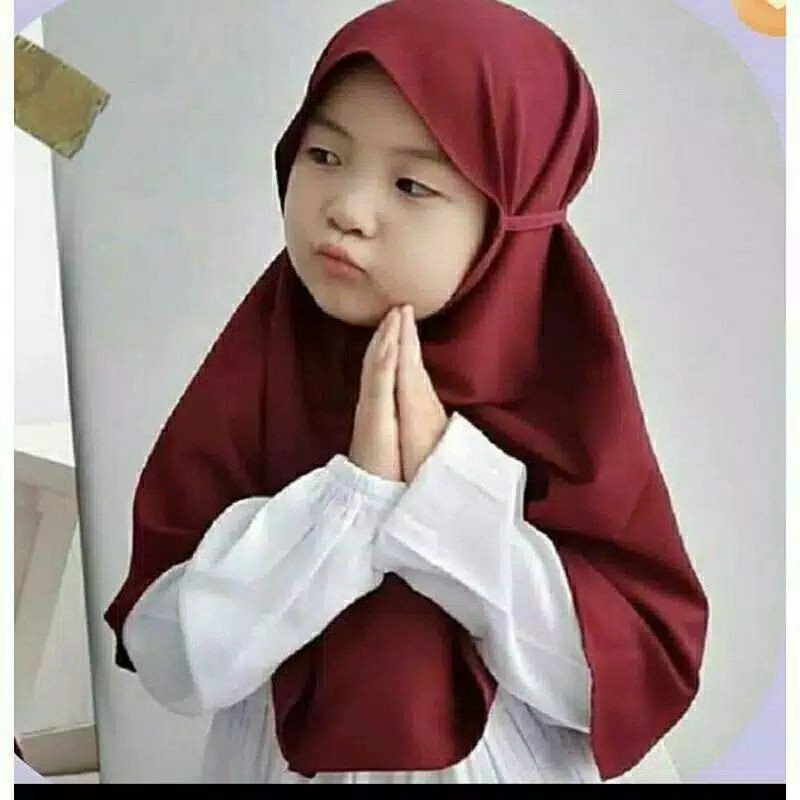 SD - JILBAB ANAK TASYA BAHAN DIAMOND STRECTH / BERGO ANAK USIA 1-4 TAHUN ADEM TIDAK GERAH