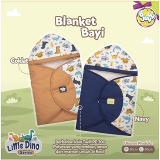 Baby Joy Baby Blanket Selimut Topi Bayi Little Dino Series - BJB 5019 Motif Dino Giftset Kado Kelahiran Bayi