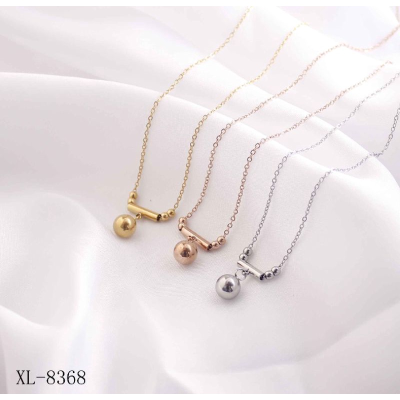 Kalung Titanium Bola Terbaru Perhiasan Wanita Jewellery 8368