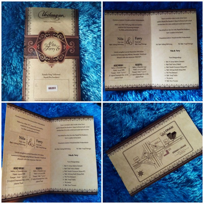 Undangan erba 88203 plus cetak