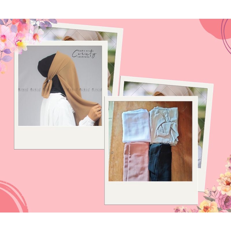 pashmina Melayu bando instan / pashmina instan