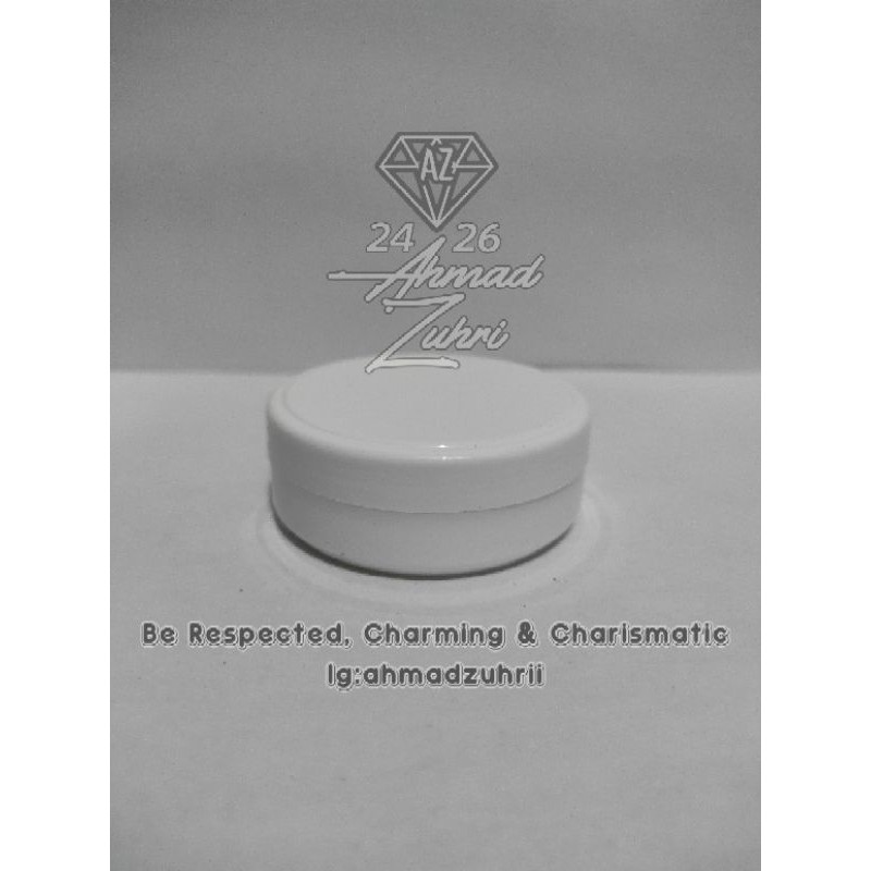 Pot Lulur 50 gr Putih - Pot Lulur 50gr Putih - Tempat Lulur - Pot Pomade