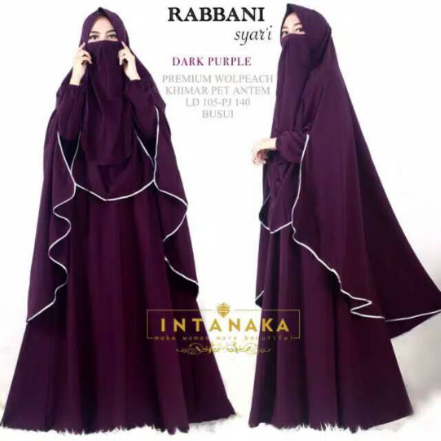 Gamis Set Rabbani Syari Ori Intanaka