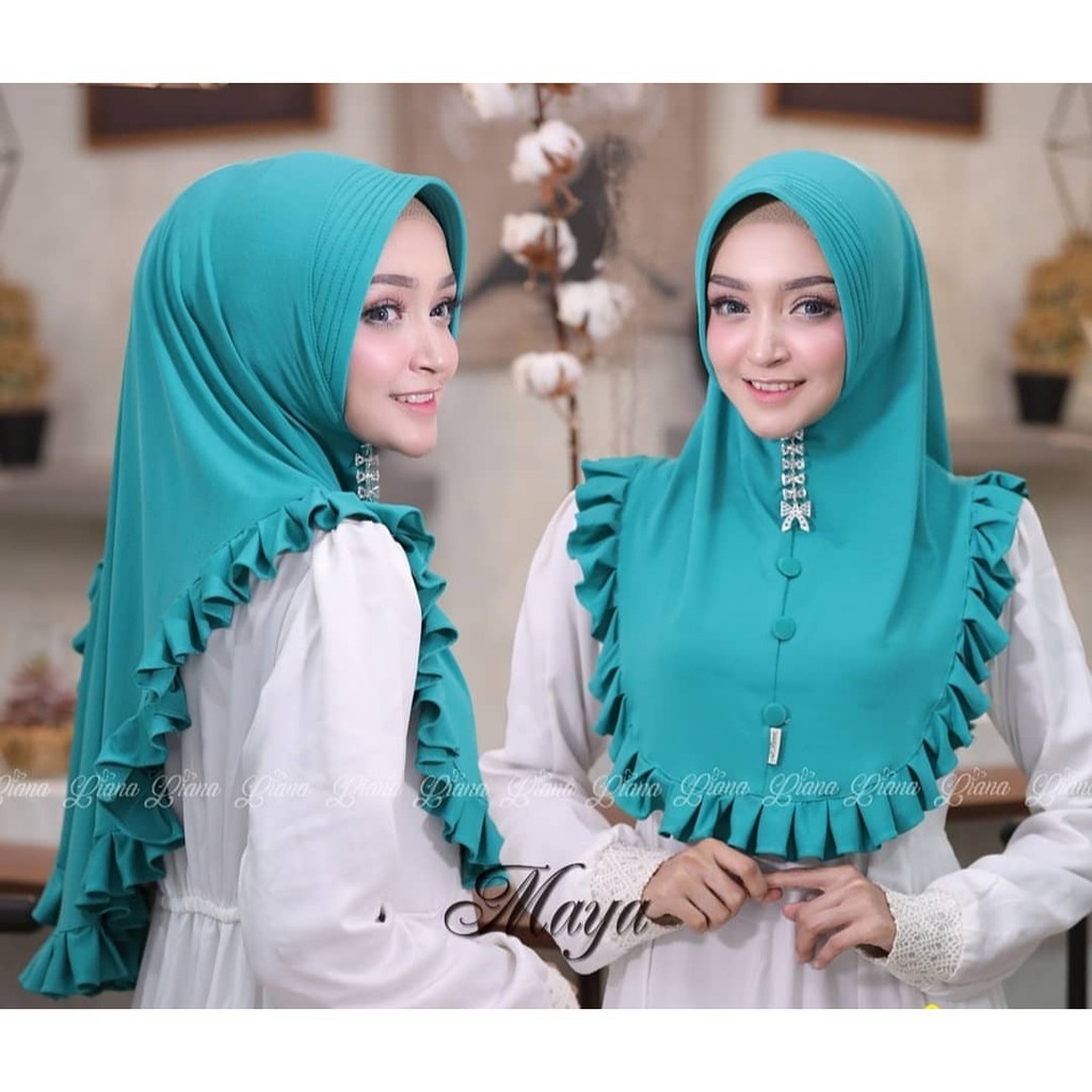 PROMO!!! Jilbab Instan Siria Series 1Slup Jersey Antem Tammia Rempel Depan Praktis Rumba-4