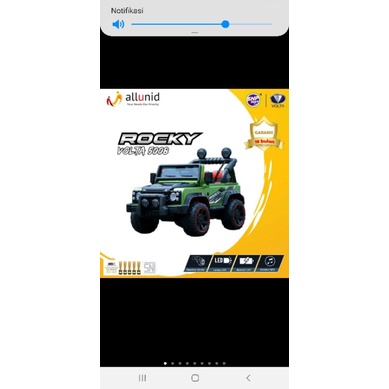 Mobil Aki Jeep Anak Volta 5008 Model Rocky Muat 2 Anak