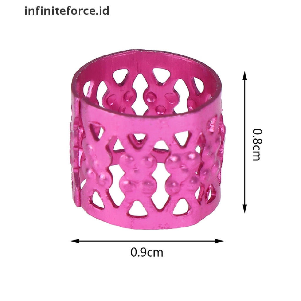 (Infiniteforce.Id) 100pcs / Set Klip Cuff Rambut Gimbal Adjustable Untuk Anak Perempuan