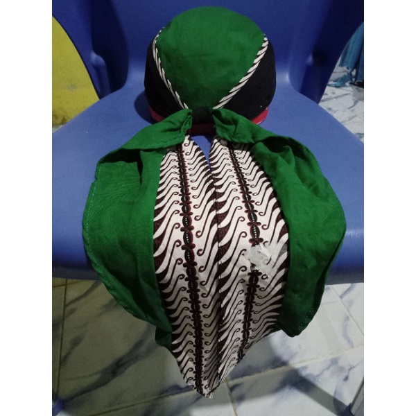 blangkon sunan Kalijaga hitam ijo