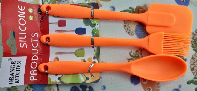 Spatula Kuas Dan Sendok Silikon Set Panjang 22cm