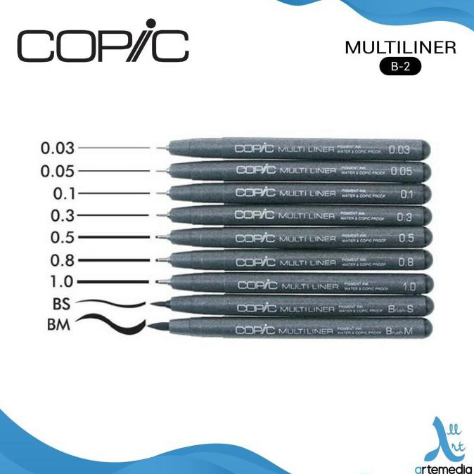 

Discount Drawing Pen Copic Multiliner Black B-2 Set