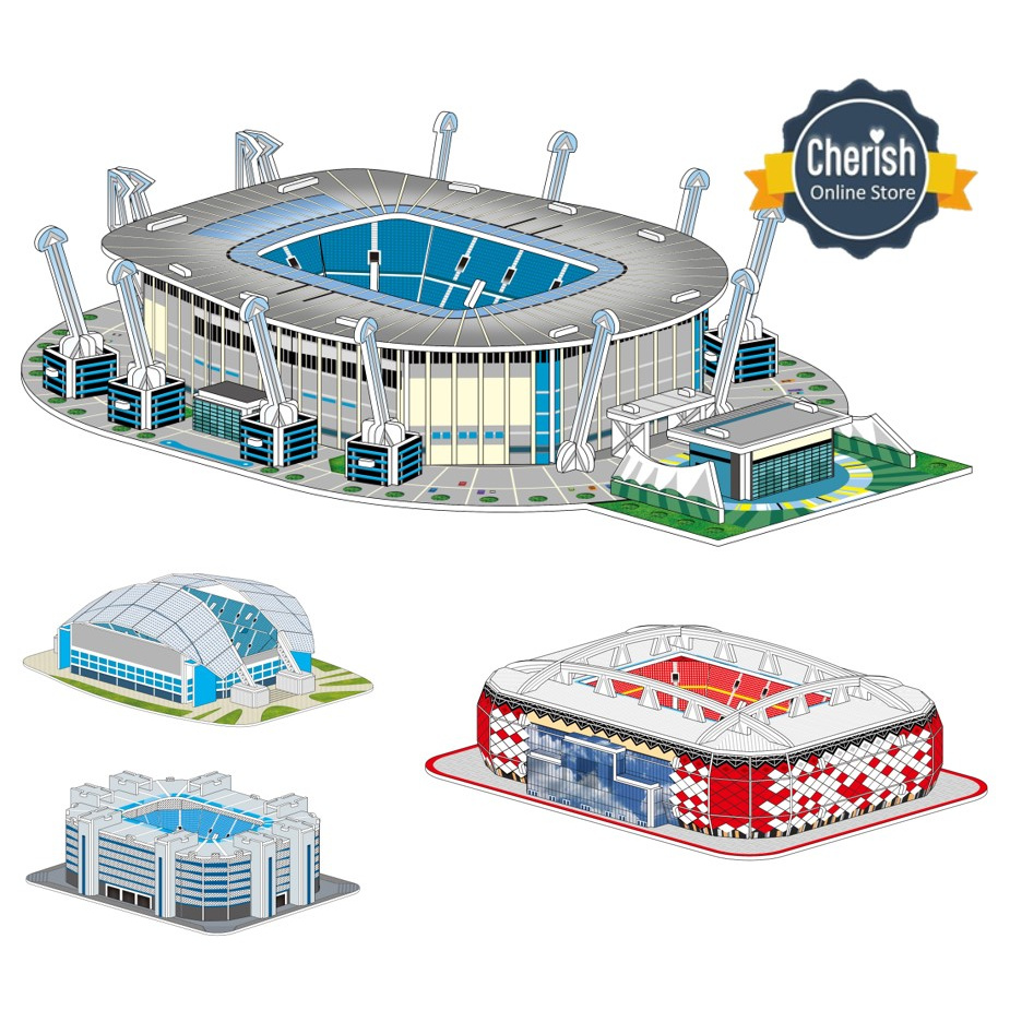 Puzzle 3D Stadium | FOOT BALL SOCCER STADIUM | Stadion Sepak bola