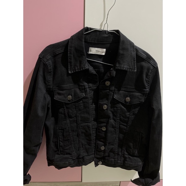 Mango Black Denim Jacket