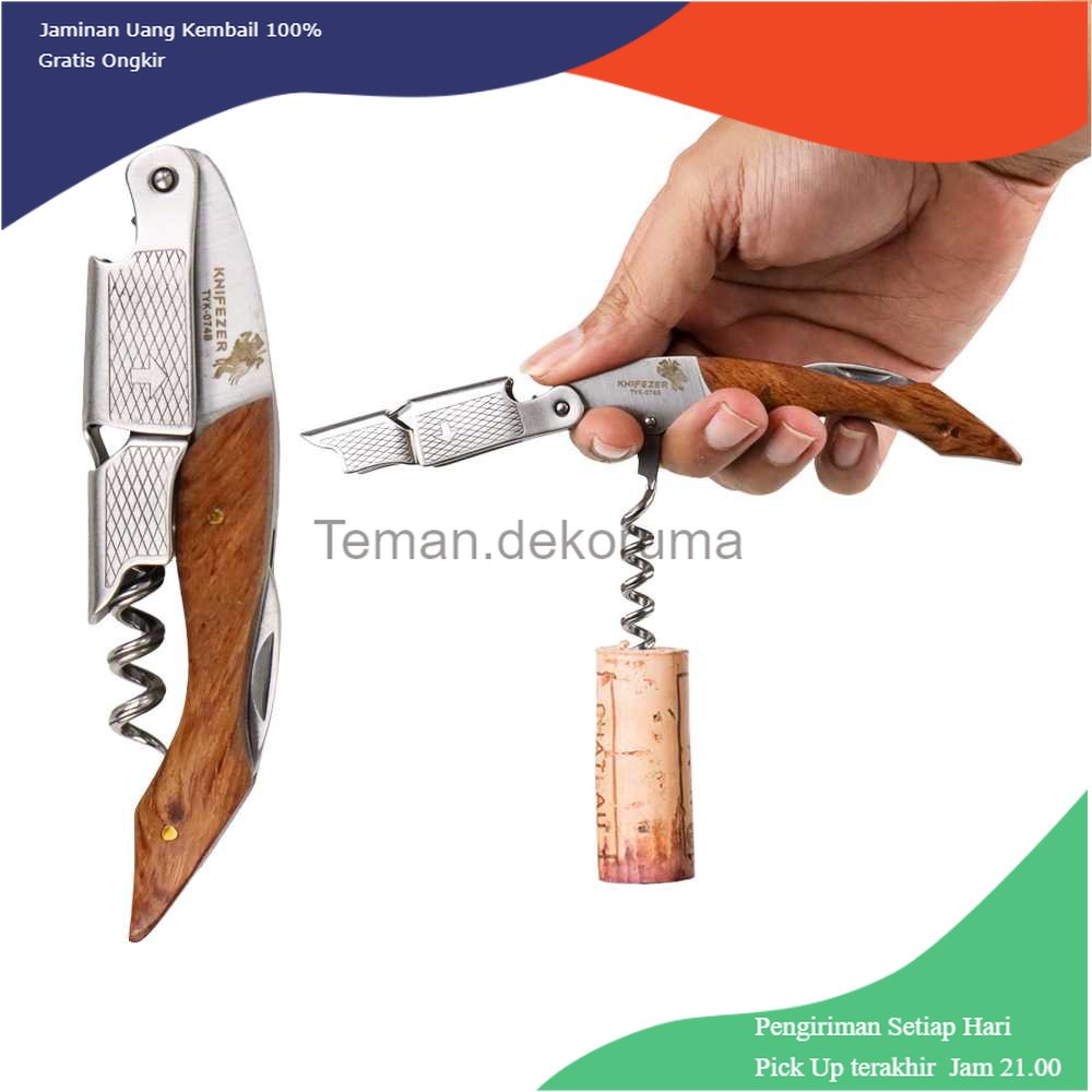 TD - PR1 KNIFEZER Pembuka Tutup Botol Wine Bottle Opener - TYK-074B