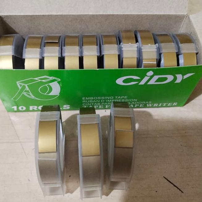 

[KODE PRODUK 86RMT5569] Cidy Emboss Label Tape