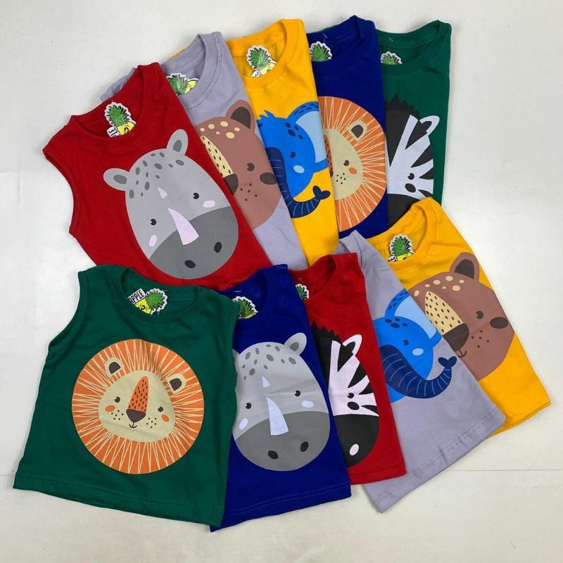 Kaos Kutung Pineapple Kaos Anak Kuntung Tank Top Animal