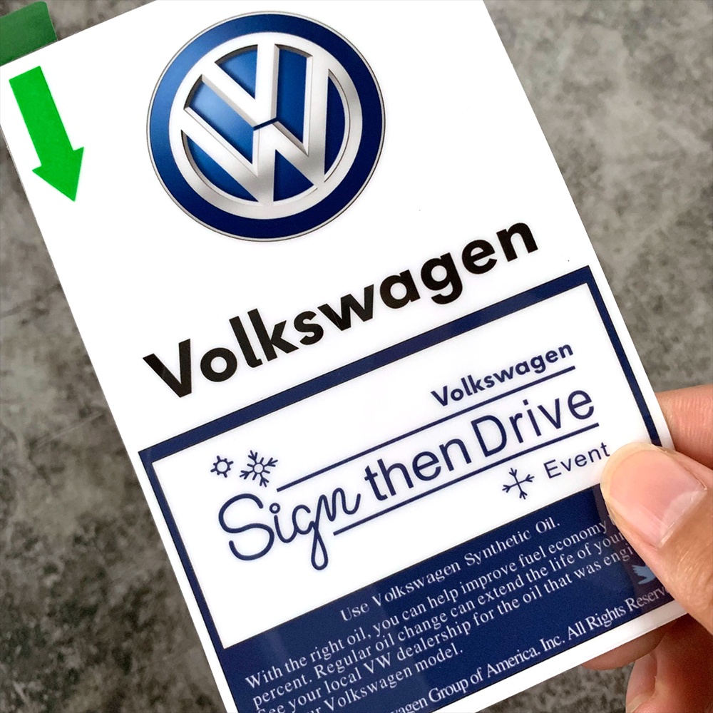 Volkswagen Sticker Decal Dekorasi Kaca Depan Dan Pintu Mobil Volkswagen Passat Tiguan Polo