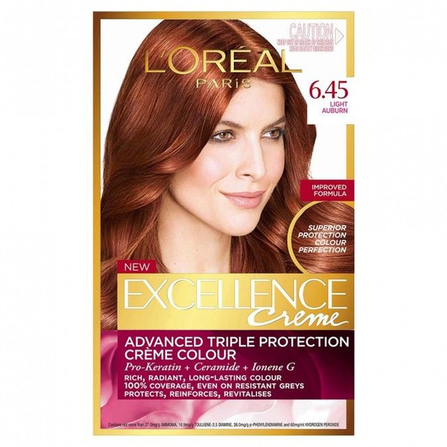 L'Oreal Excellence Hair Color Copper Mahogany Dark Blond 6.45