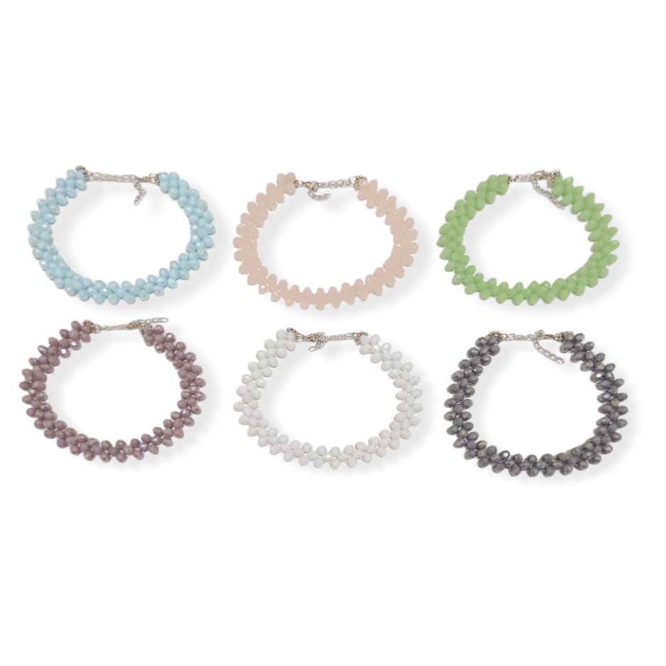 Kalung Choker Allure Crystal Diamond Glamour Luxury Berkilau Kristal Handmade Necklace