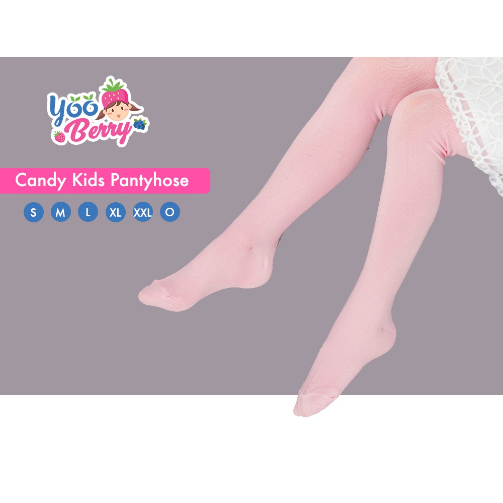 YooBerry Candy Kids Pantyhose Stocking Legging Anak Pink Berry Mart