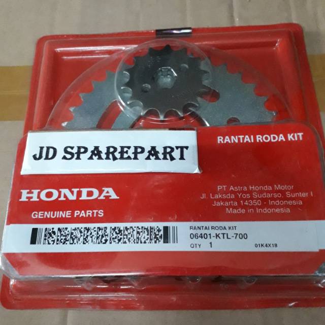 Gear Set Honda Supra Fit New - Fit Jumbo - Revo 110 Lama 2006 2007 2008 Asli