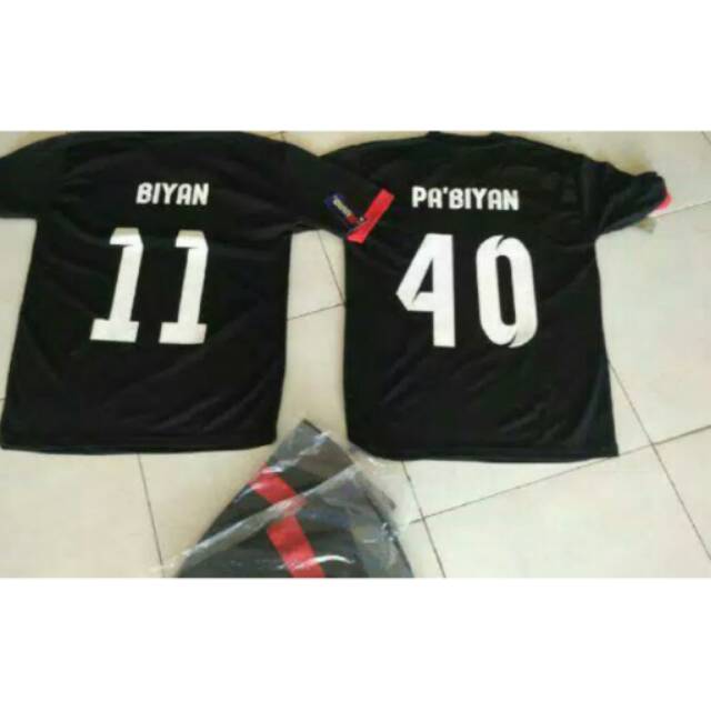

Sablon No & nama punggung
