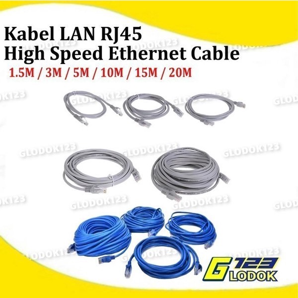 Kabel LAN Ethernet Internet UTP RJ45 Cat5E 1.5 3 5 10 15 20 Meter