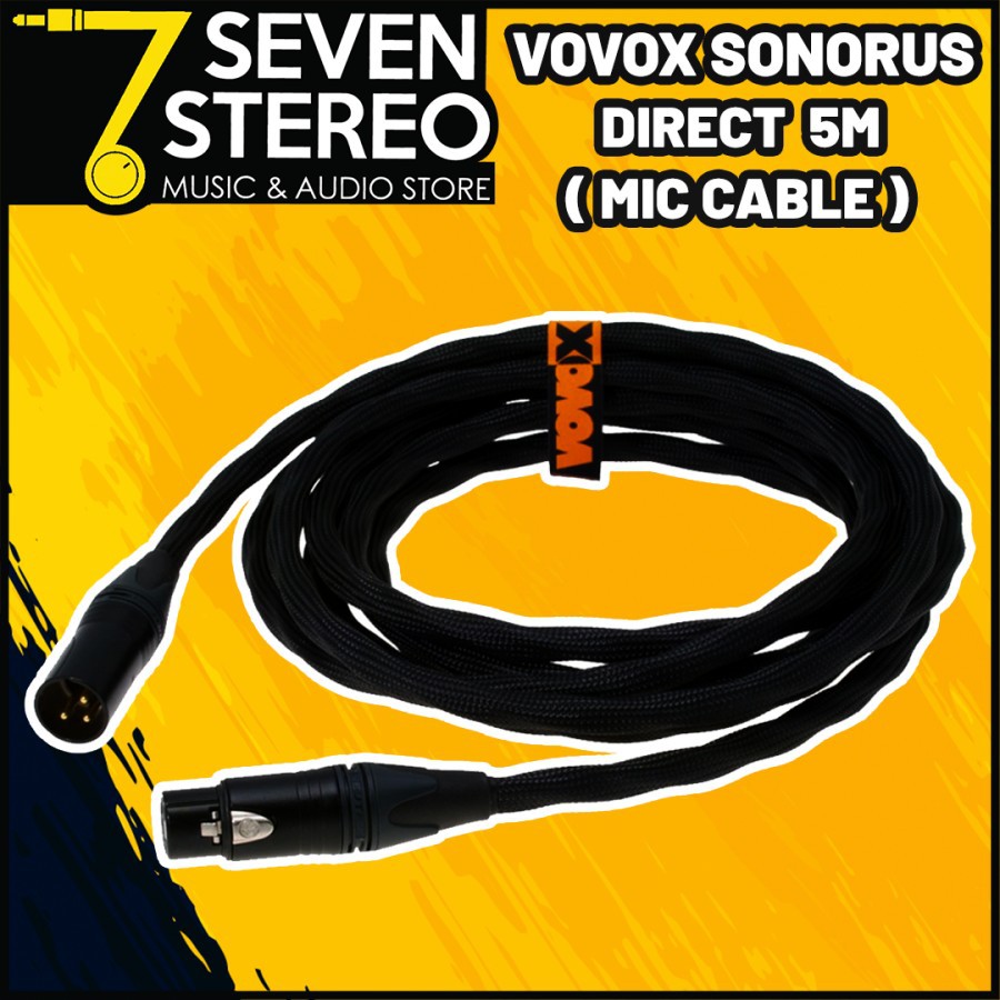 VOVOX Sonorus Direct S XLR - XLR 5 Meter Audio Cable - Cable Mic