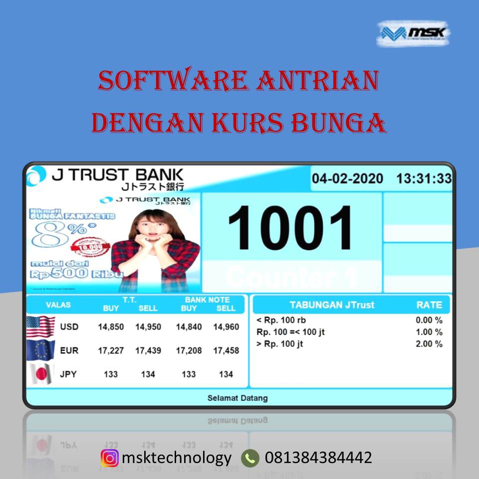 Software Antrian Kurs Bunga
