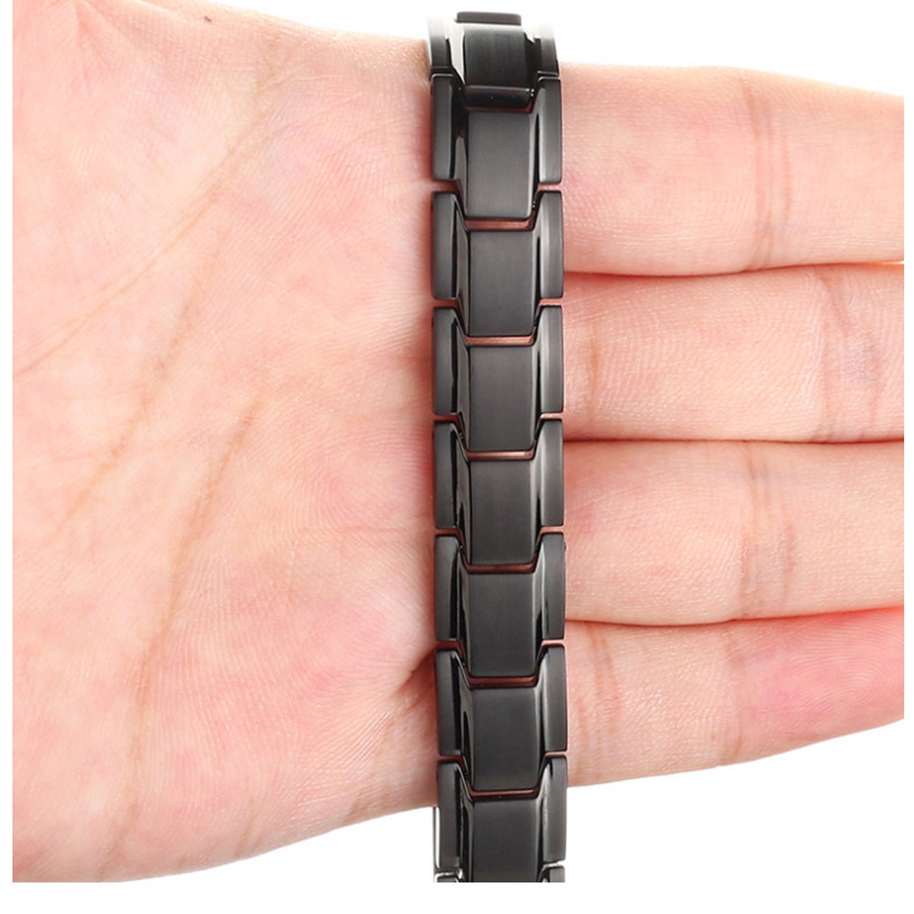 Gelang Terapi Magnet 5 Warna Aksesoris Fashion Pria Wanita  Kesehatan Jewelry Titanium Steel Bracelet Bangle