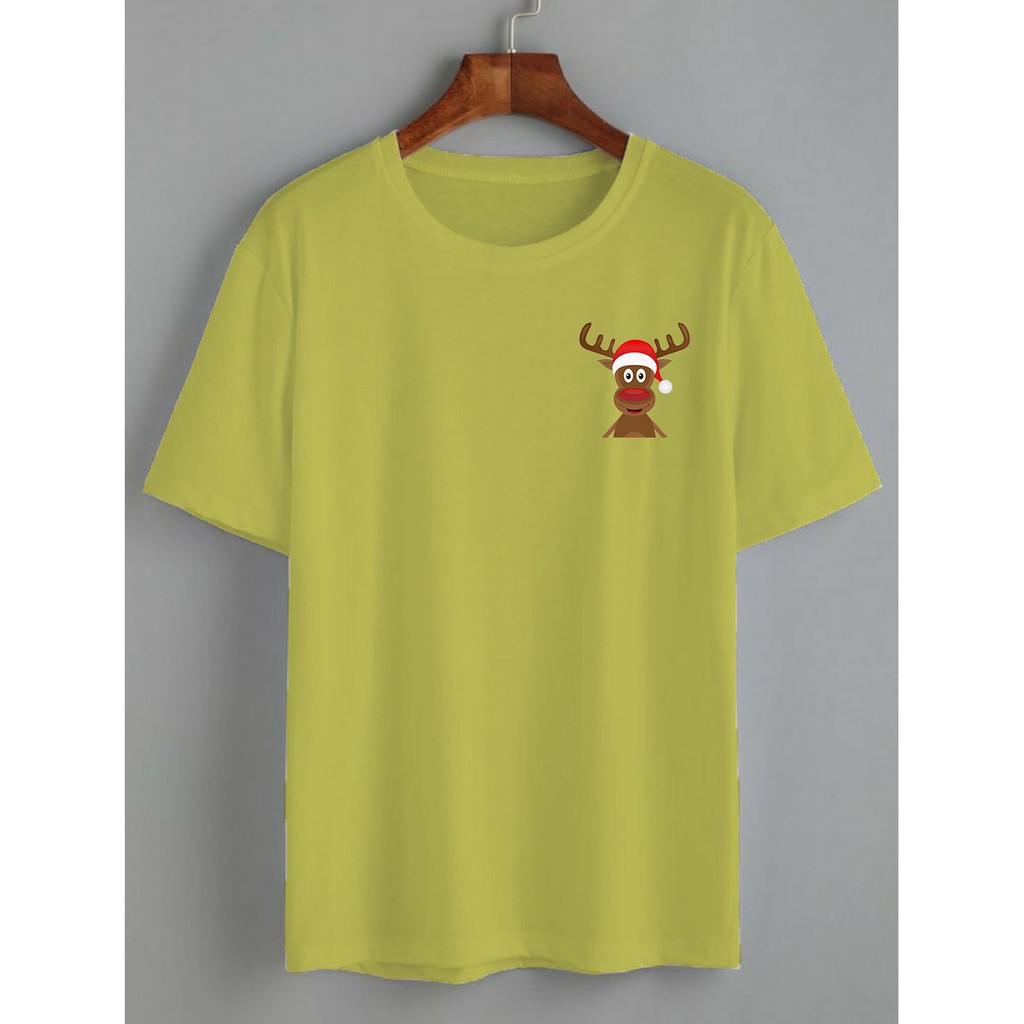 KAOS NATAL DEER/ DEER XMAS / KATUN PREMIUM 24S