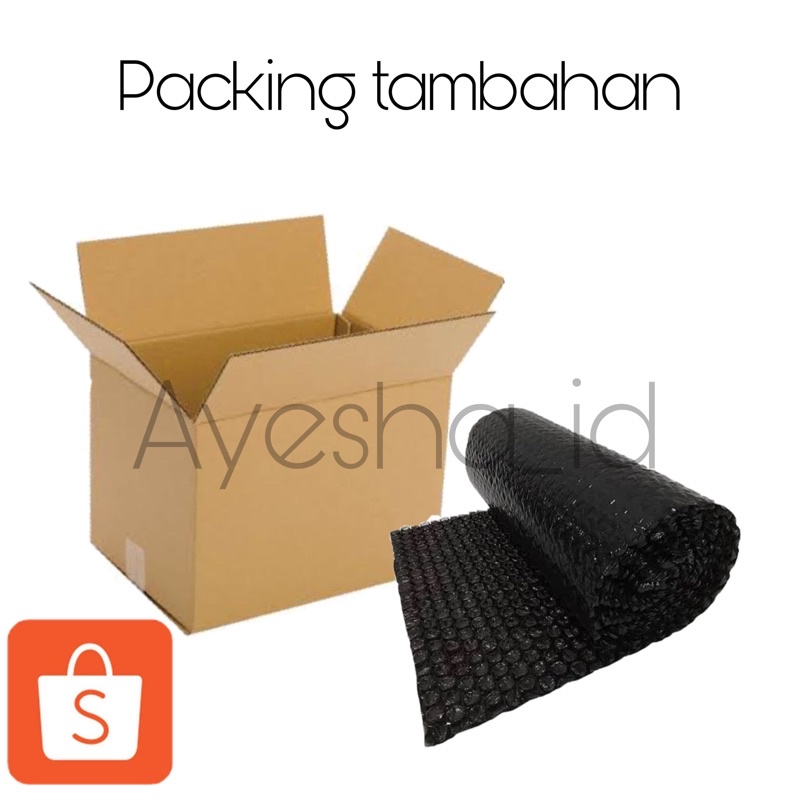 

kardus dan bubble wrap tambahan