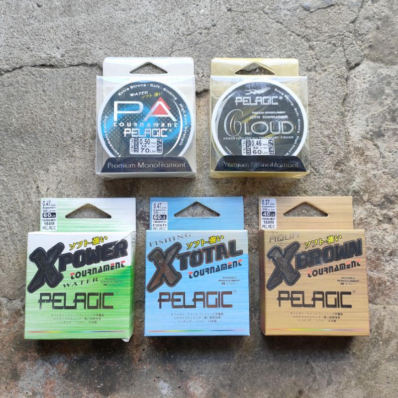SENAR PANCING PELAGIC XTOTAL / XPOWER / XBROWN / GLOUD / WATER PA