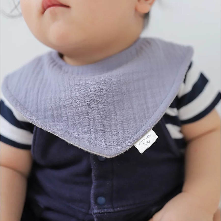 Mellow Reversible Dribble Bib - Bibs Bips Slaber Slabber Celemek Makan Anak Bayi Baby Triangle