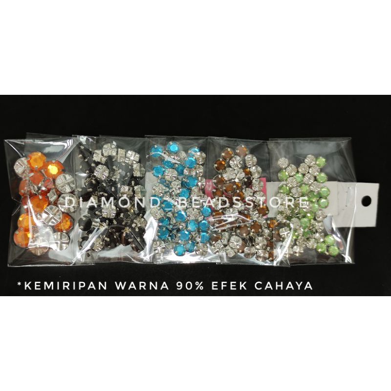 Payet kristal jahit | Cangkang kw