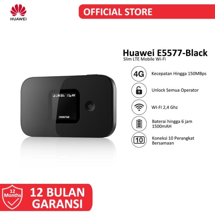 Huawei E5577 Modem Mifi 4G LTE Free Kuota 14GB 2 Bulan
