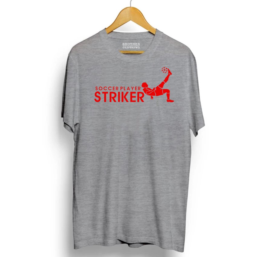 Kaos Distro Pemain Bola Striker Red - Abu Misty Premium