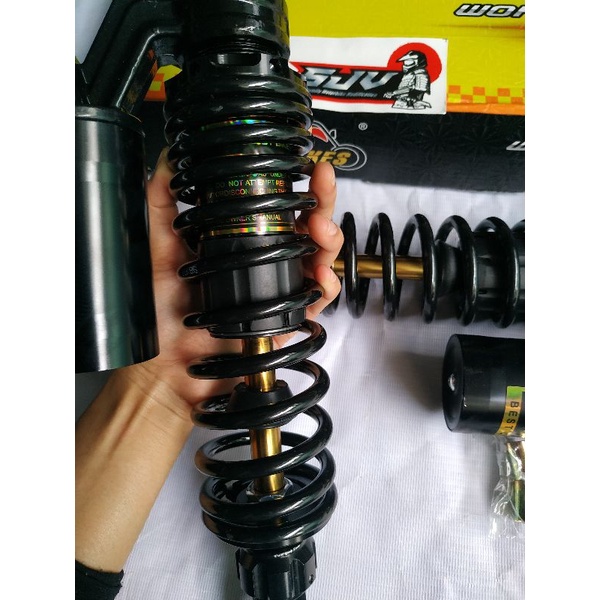 SHOCK/SKOK BELAKANG TABUNG AS GOLD BLACK SERIES FASTBIKES UKURAN 280 &amp; 320 MM PNP BEBEK CB GL MP TIGER FIZR JUPE VEGA TERMURAH