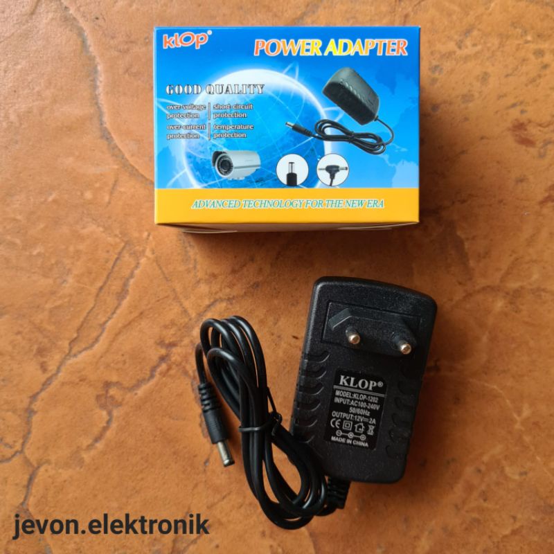Power Adapter 12v 2A Adaptor KLOP Switching Power Supply 12 volt 2 ampere
