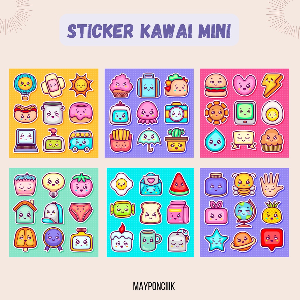 

STICKER SHEETS EDISI KAWAI MINI/STIKER JURNAL/STIKER DECO/STICKER AESTHETIC
