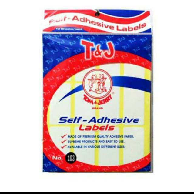 

LABEL TOM & JERRY 103 Self Adhesive Labels