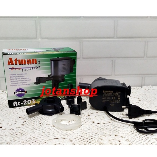 Atman AT-203 AT 203 AT203 mesin Pompa Celup power heads Aquarium aquascape powerhead