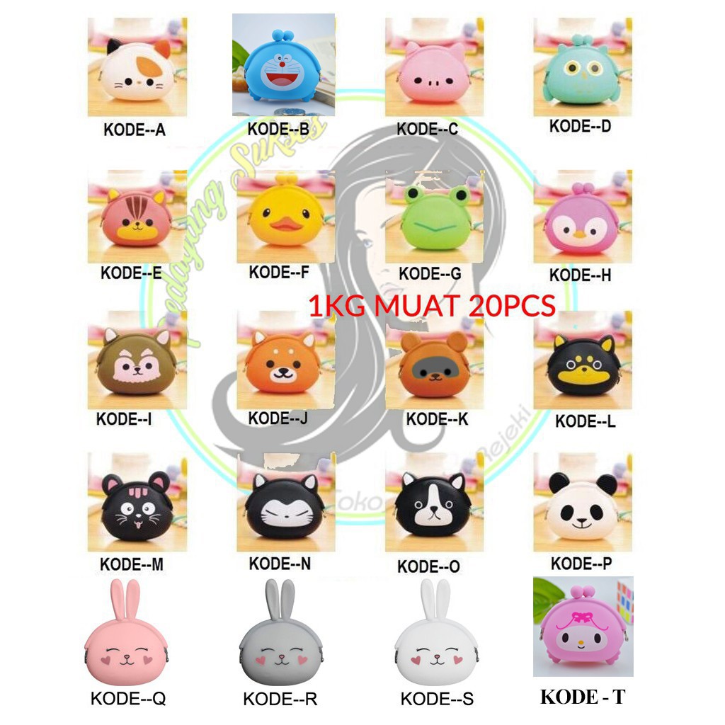 DOMPET KOIN KARAKTER SILIKON / DOMPET KOIN KARTUN / DOMPET KOIN JELLY / COIN