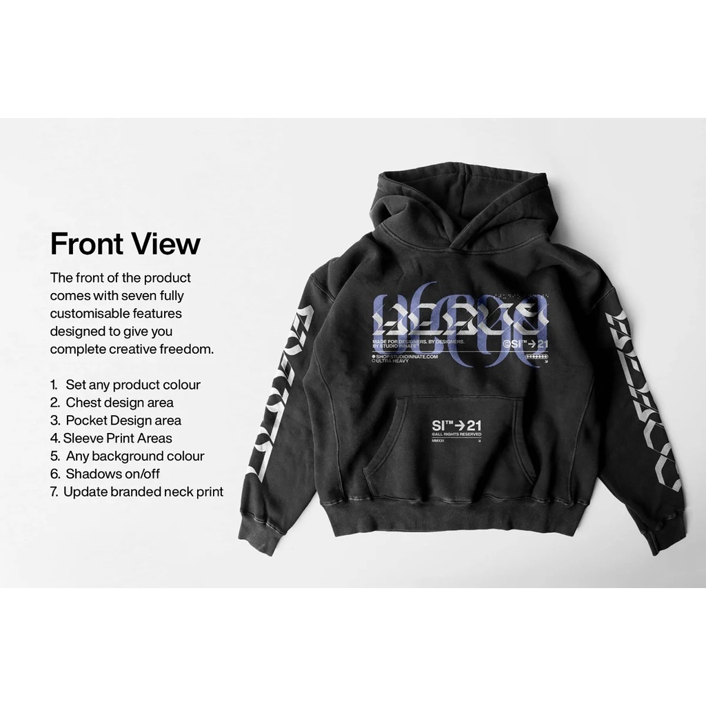 Ultra Heavy Hoodie Mockup Template Psd PhotoShop