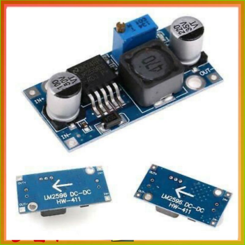 Module DC-DC step down / module ultra compact input 3-40V output 1.5-35V LM2596 adjustable