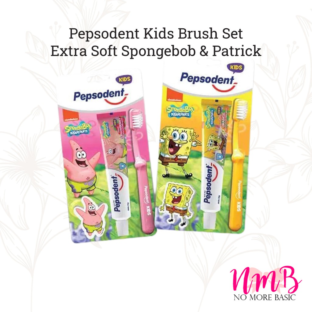 Pepsodent Pasta Gigi Anak Dan Sikat Gigi Anak Spongebob Edition 50gr