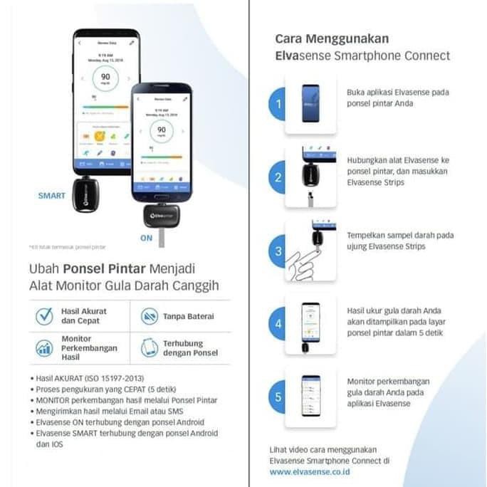 Paket Hemat Elvasense Alat Cek Gula darah On