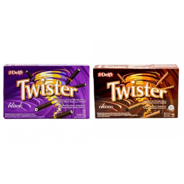 

Snack/Biskuit TWISTER 45 GRAM 1 DUS - DELFI PRODUCT