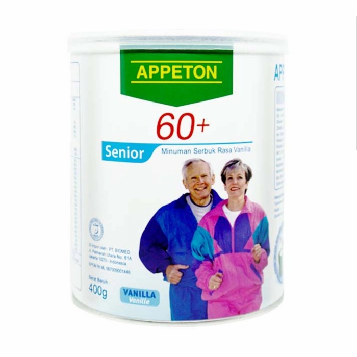 

APPETON VANILLA 60+ 60PLUS 60 PLUS 400G 400GR 400GRAM 400 G GR GRAM BERKHASIAT